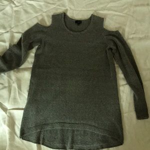 Sweater with cut out shoulders